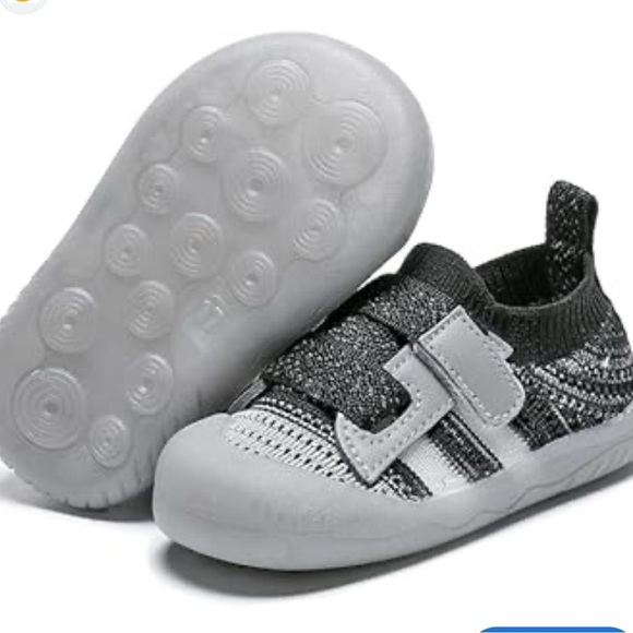 adidas Other - Adidas Baby Walker Shoes Black and White Knit Fabric
